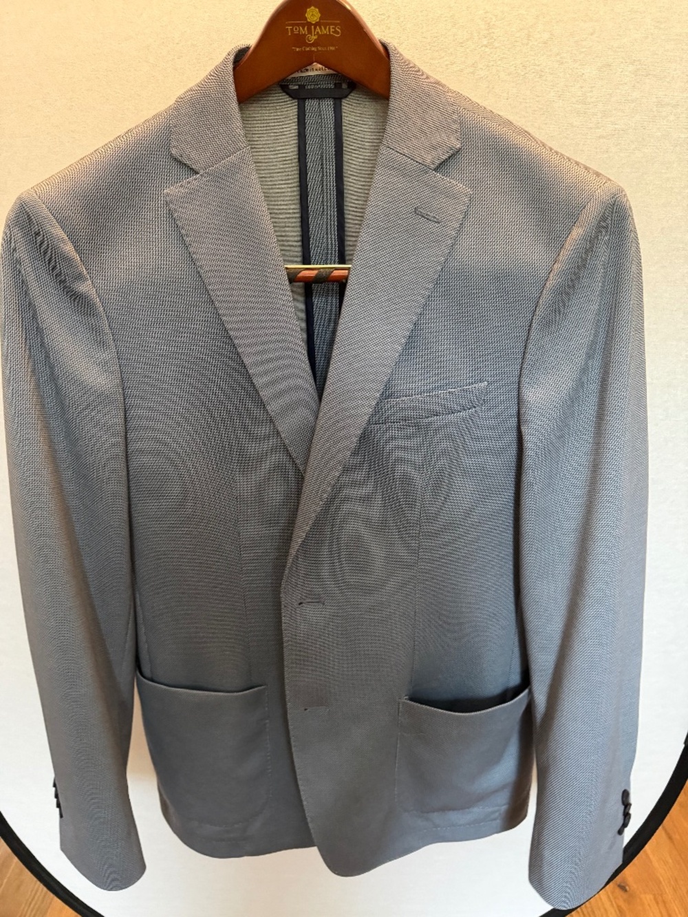 Bar III Men’s Slim Fit Stretch Blazer Blue/Gray 40R